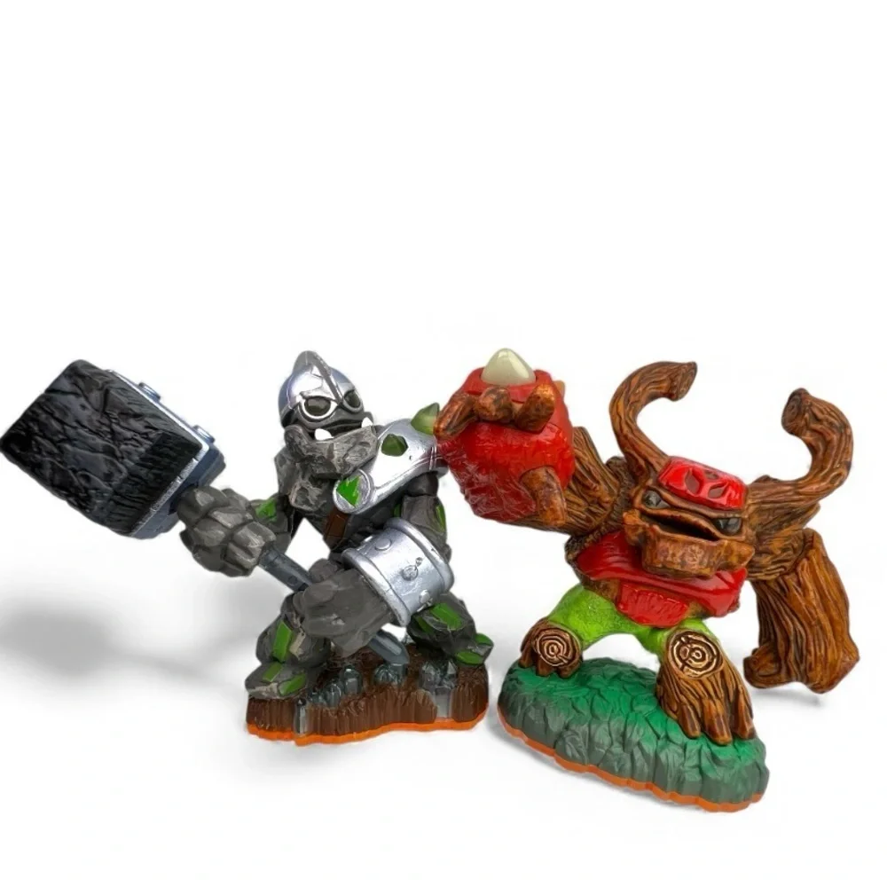 Skylanders Giants Lot Of 7 , Eye Brawl, Crusher, Tree Rex, Sonic Boom + 3,Tested